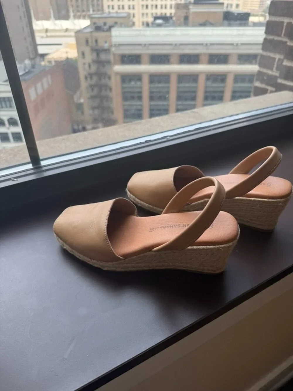 Spanish Sandal Co. Almond Espadrille Wedges